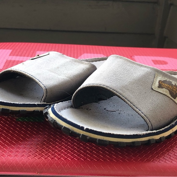 Gumbies DUCKBILL Toe Post Sandals Beach Surfer Summer Flip Flops Size 8/9 - Picture 7 of 13